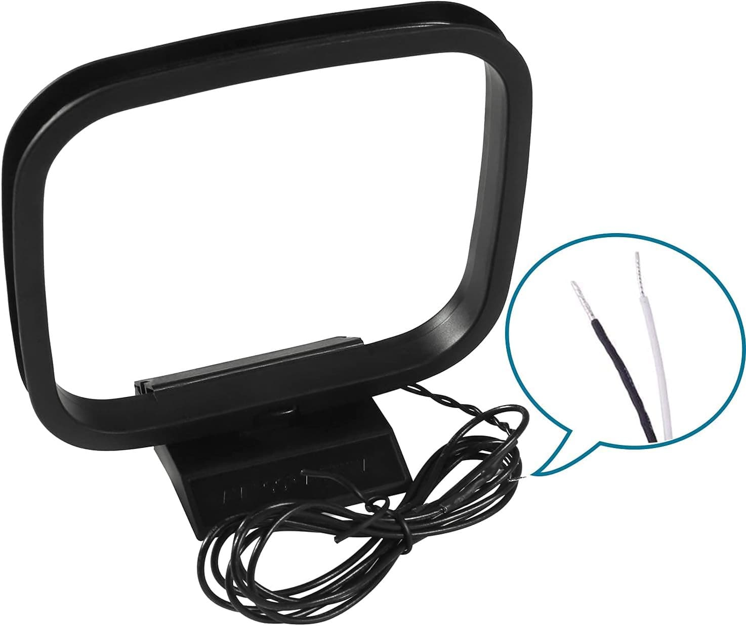AM Loop Antenna 2 Pin Bare Wire Antenna for Indoor Radio Bluetooth Home Stereo R 4