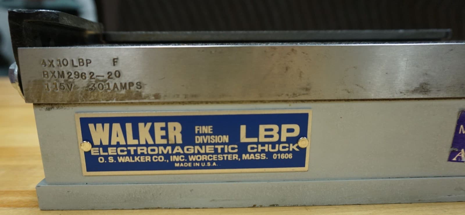 $100 OFF New O.S. Walker LBP 4”x10” Fine Division Electromagnetic Chuck 2