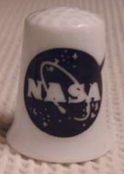 Charming NASA Collectible Porcelain Thimble