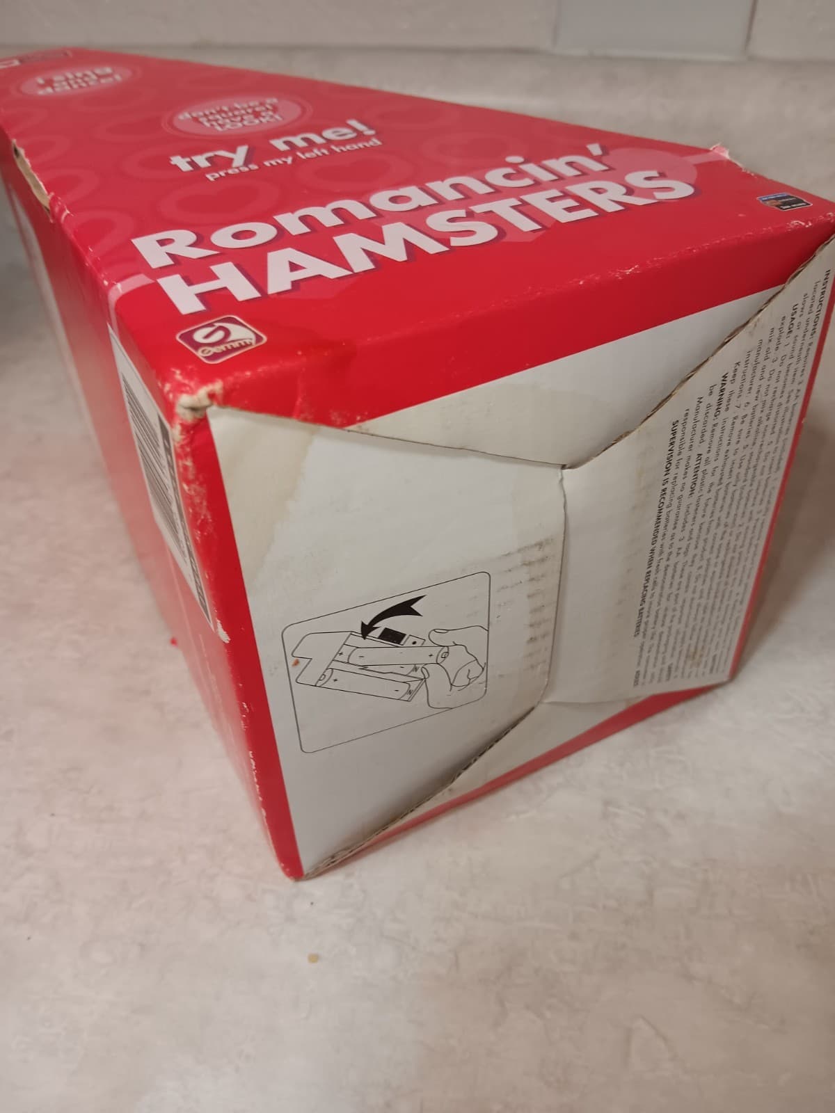 Vtg Dancing Hamster Singing Happy Together and Dancing Valentines Day Gag 7" 6