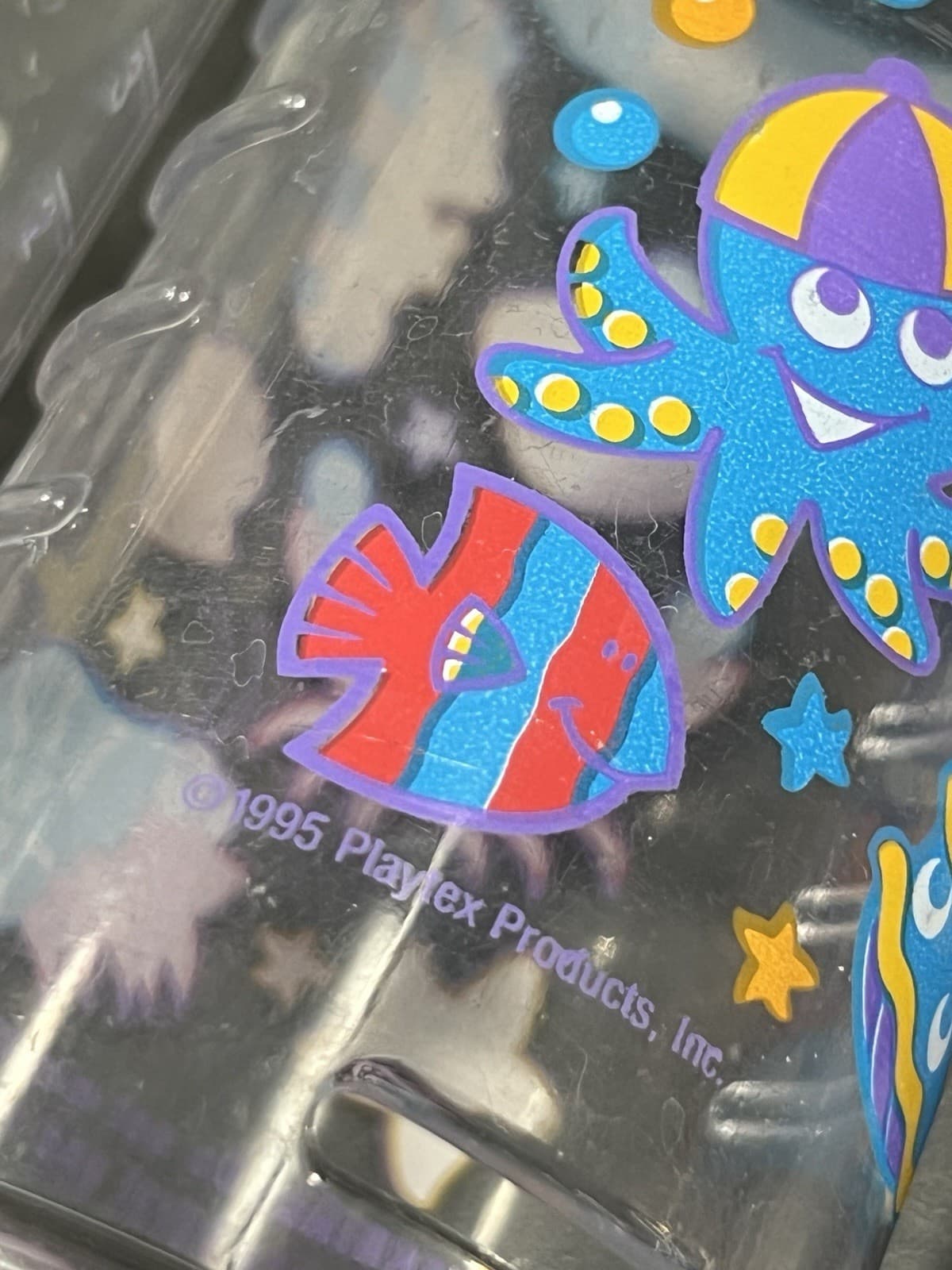 Playtex Patterns Vintage Drop in Disposable Nurser Baby Bottles Lot Of 4 2