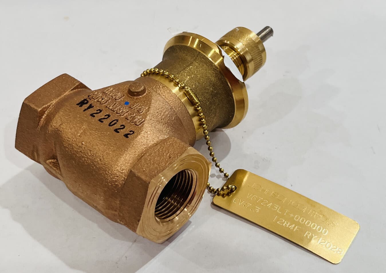 Johnson Controls 3/4" Bronze Globe Valve Body Less Actuator - VG7243LT 3