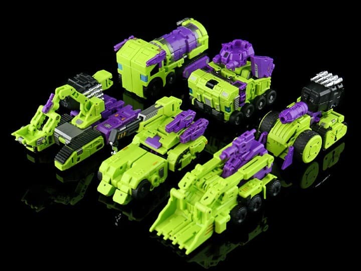 TRANSFORMERS Lucky Cat Micro Cosmos MC-02 Riki-Oh Devastator SET B G1  6
