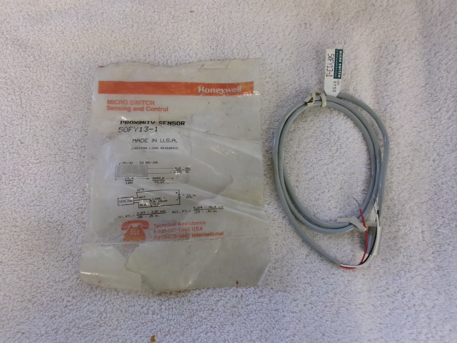 NEW Honeywell MICRO SWITCH Proximity Switch     50FY13-1 4