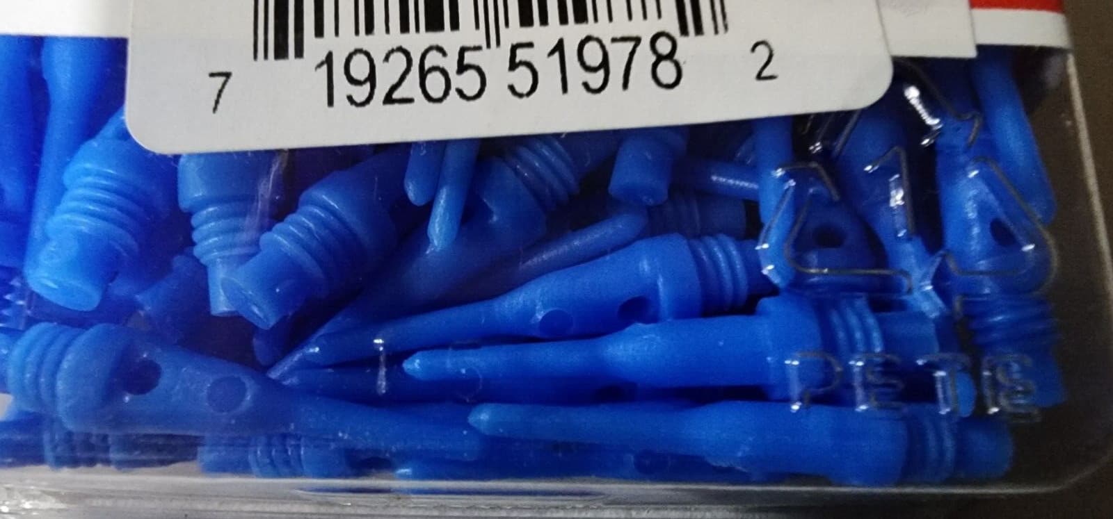 100 count Viper 2BA Tufflex Tips S.S. Super Short Blue Soft tip Dart Points, USA 3