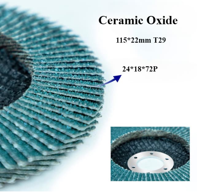 20 PCS 4-1/2" x 7/8" Ceramic Flap Discs 120 Grit 115MM Sanding Discs T29 Grinder 5