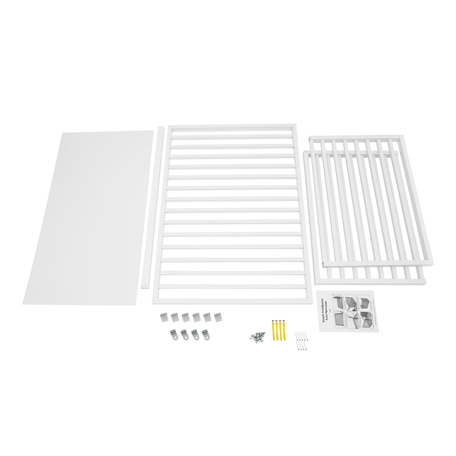 Air Conditioner Fence for Outdoor Units Privacy AC Fence Cover Window Protection 5