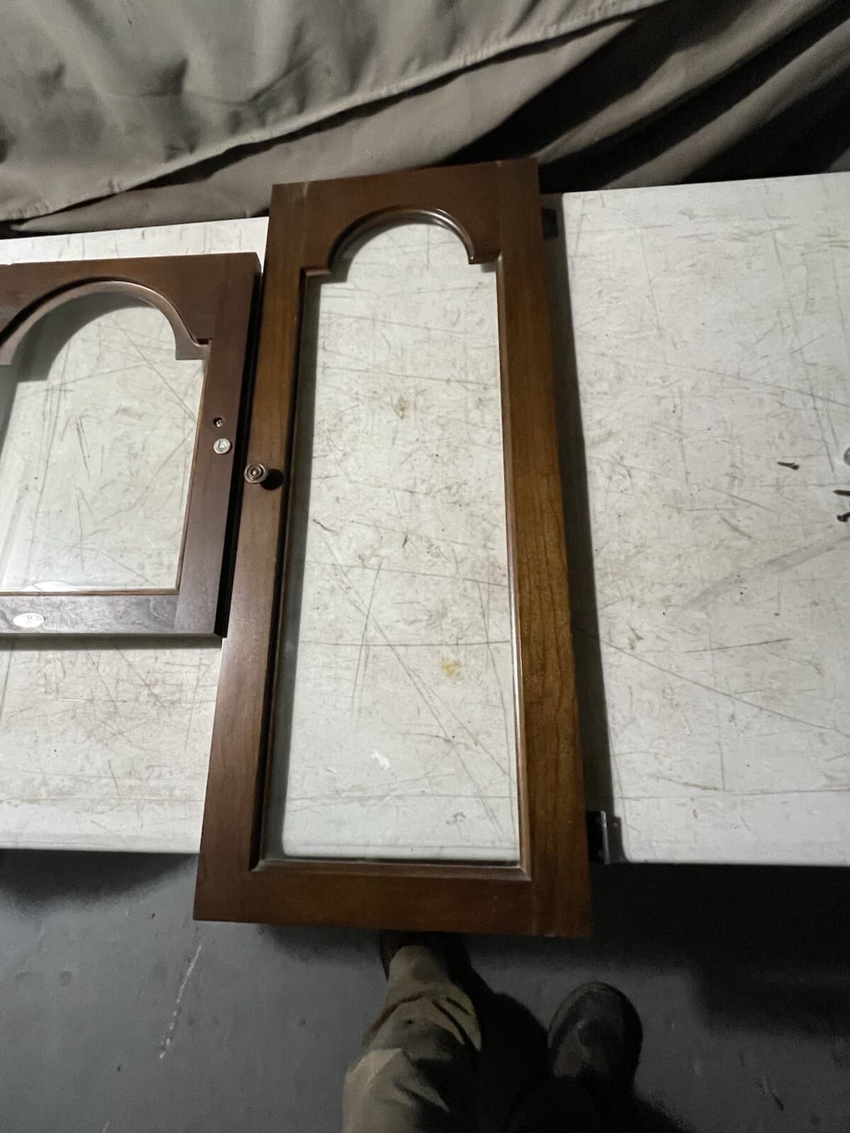 Barwick Howard Miller Grandmother Clock # 4858 Glass doors 2