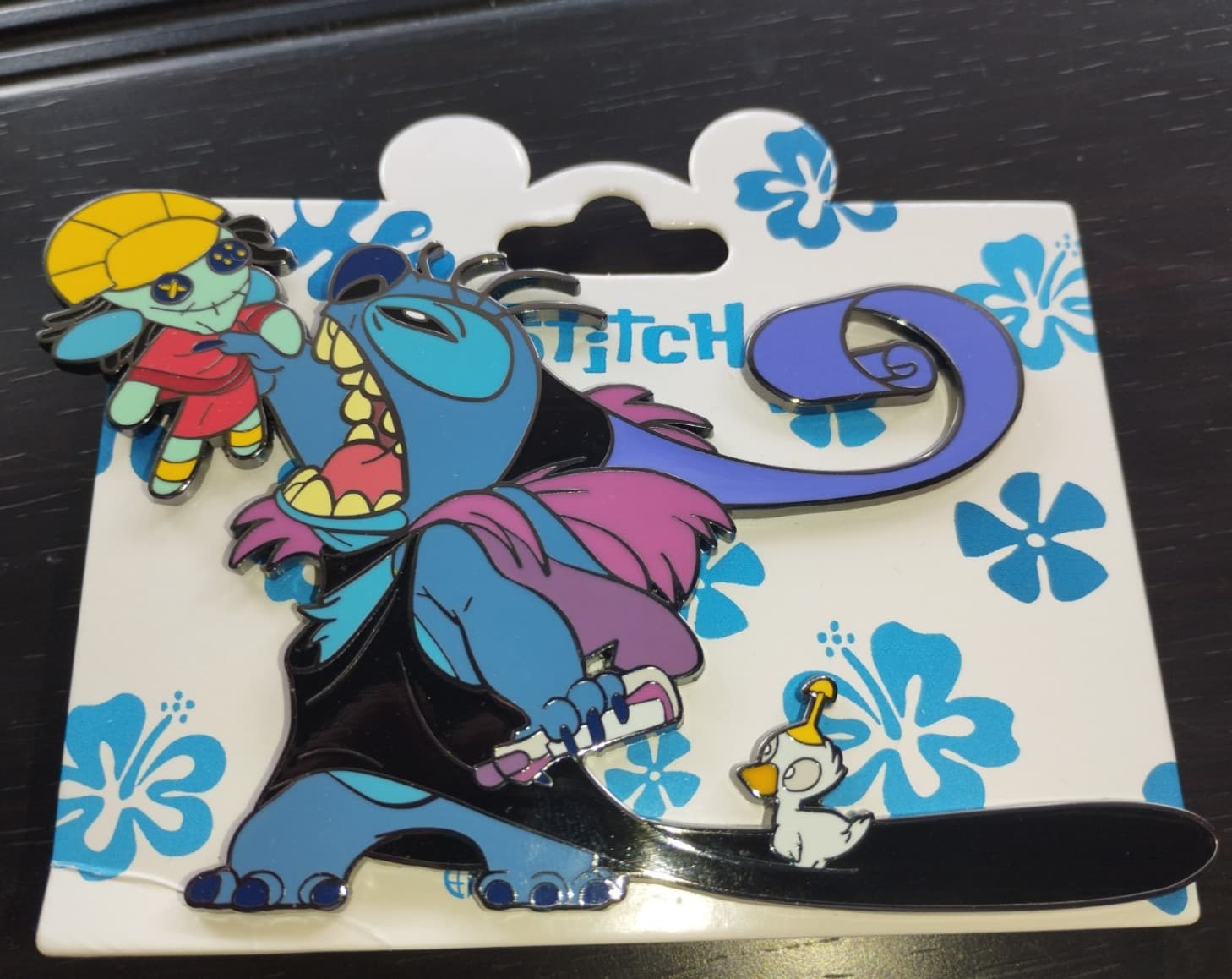 Stitch as Yzma Scrump Kuzko Duckling Kronk Disney Paris DLP March 2025 Jumbo Pin 2