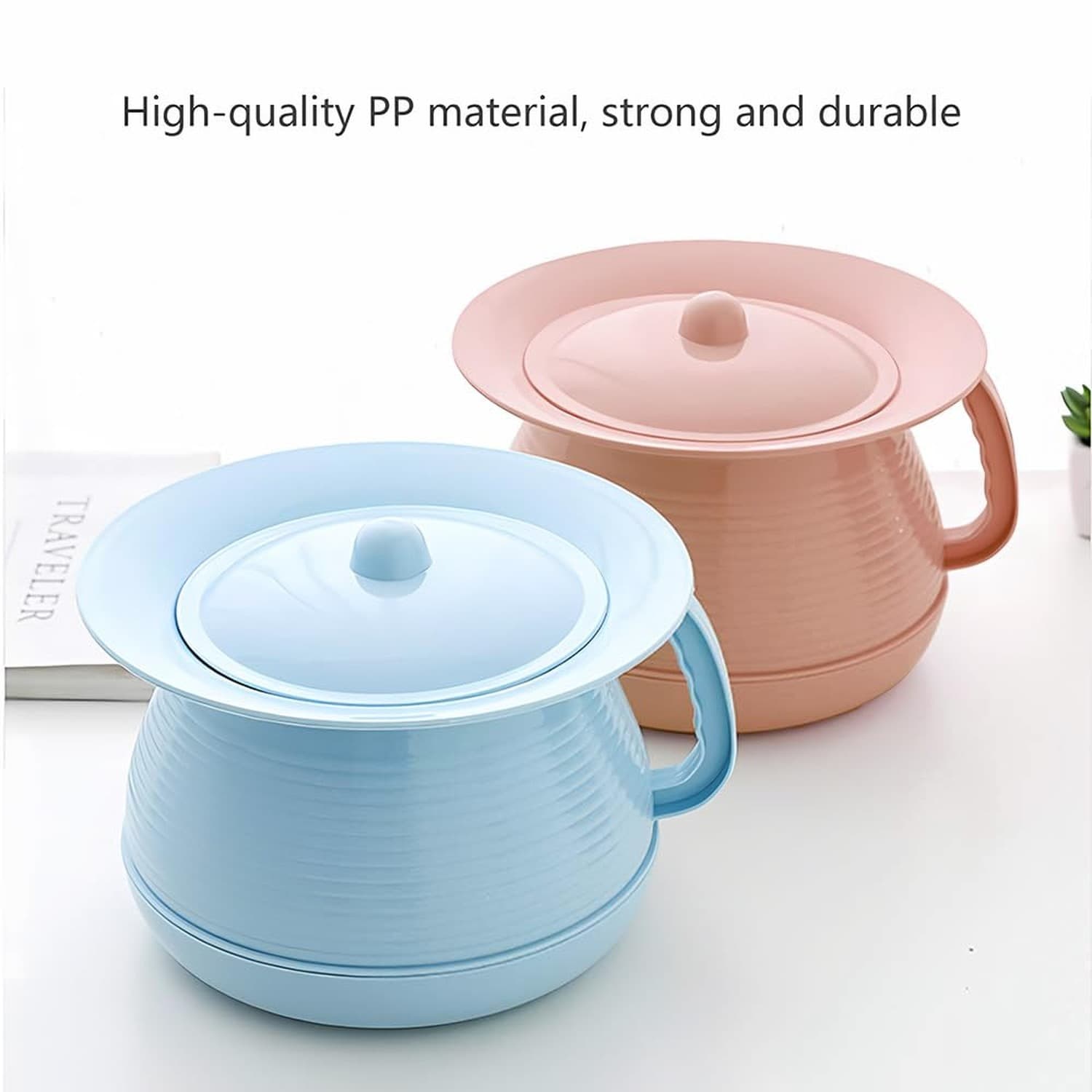 Chamber Pot Bedpan Urinal Bottle Urine Pots Potty Pee Bucket Bedside Urinal w... 3