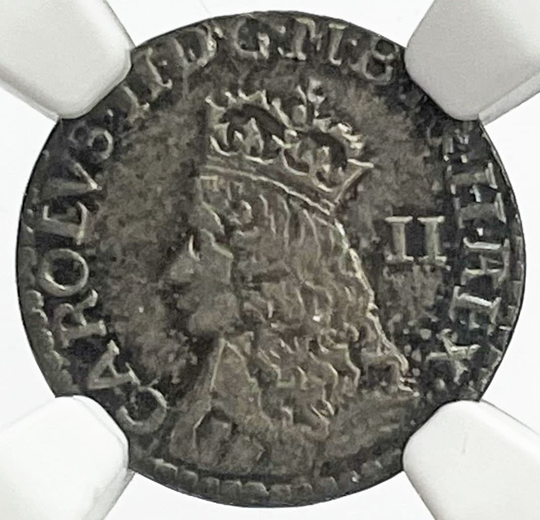 1660 -1685 SILVER GREAT BRITAIN KING CHARLES II MAUNDY SET NGC AU 58- MS 63 5
