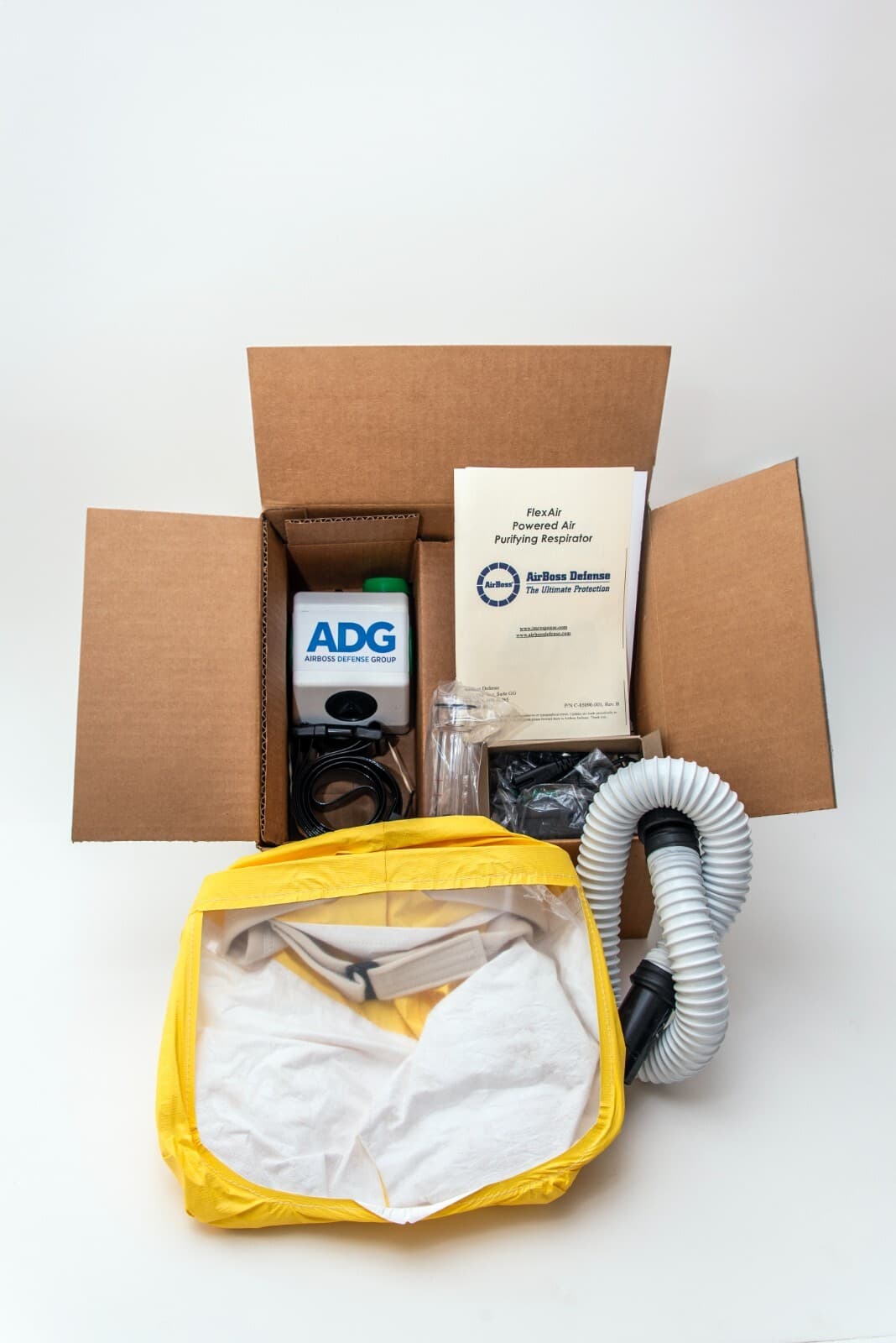 FlexAir Powered Air Purifying Respirator  with blower cape PAPR w/filters 3