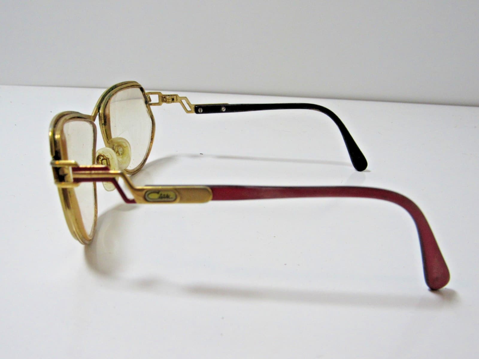 Vintage Cazal 170 Eyeglasses Bifocals Frames Gold Tone W.Germany #A2 4