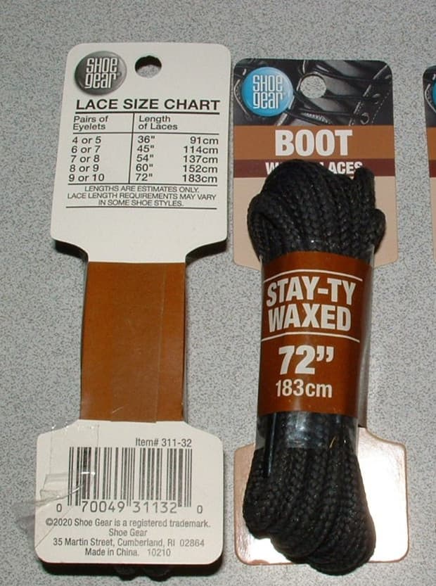 2 pair   Black Waxed Boot Laces 72” (183 cm) Show Gear String s 2