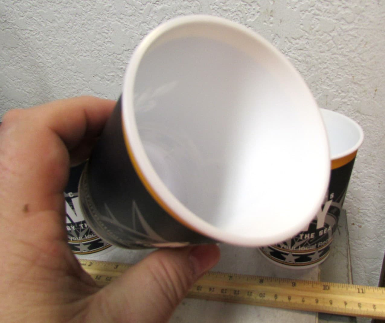 America's NAVY forged by the sea USN set of 4 NEW plastic reusable cups 4.25" 3