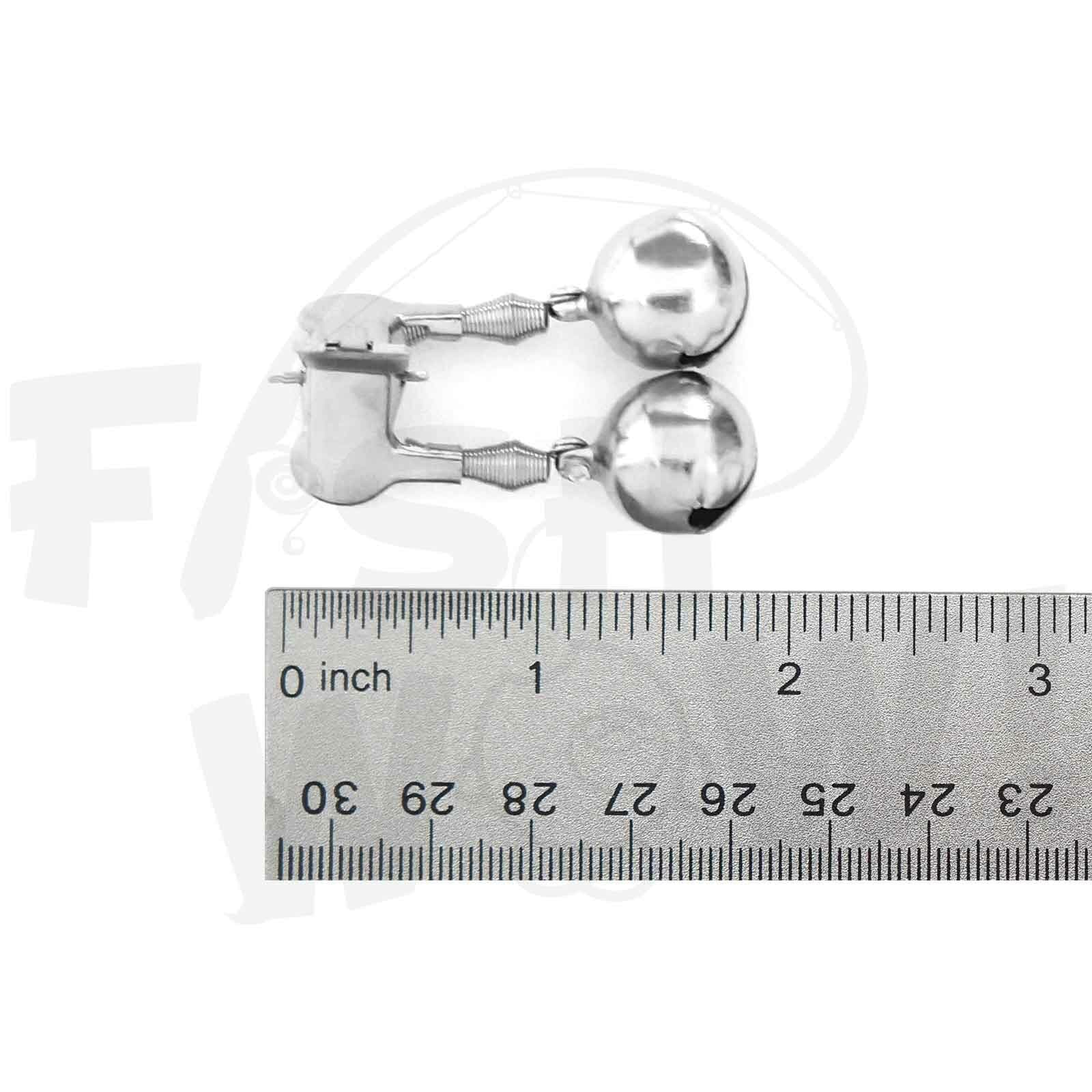 10pcs Fishing Alarm Dual Alert Double Bells Rings with Clamp Clips Fish WOW! FW 2