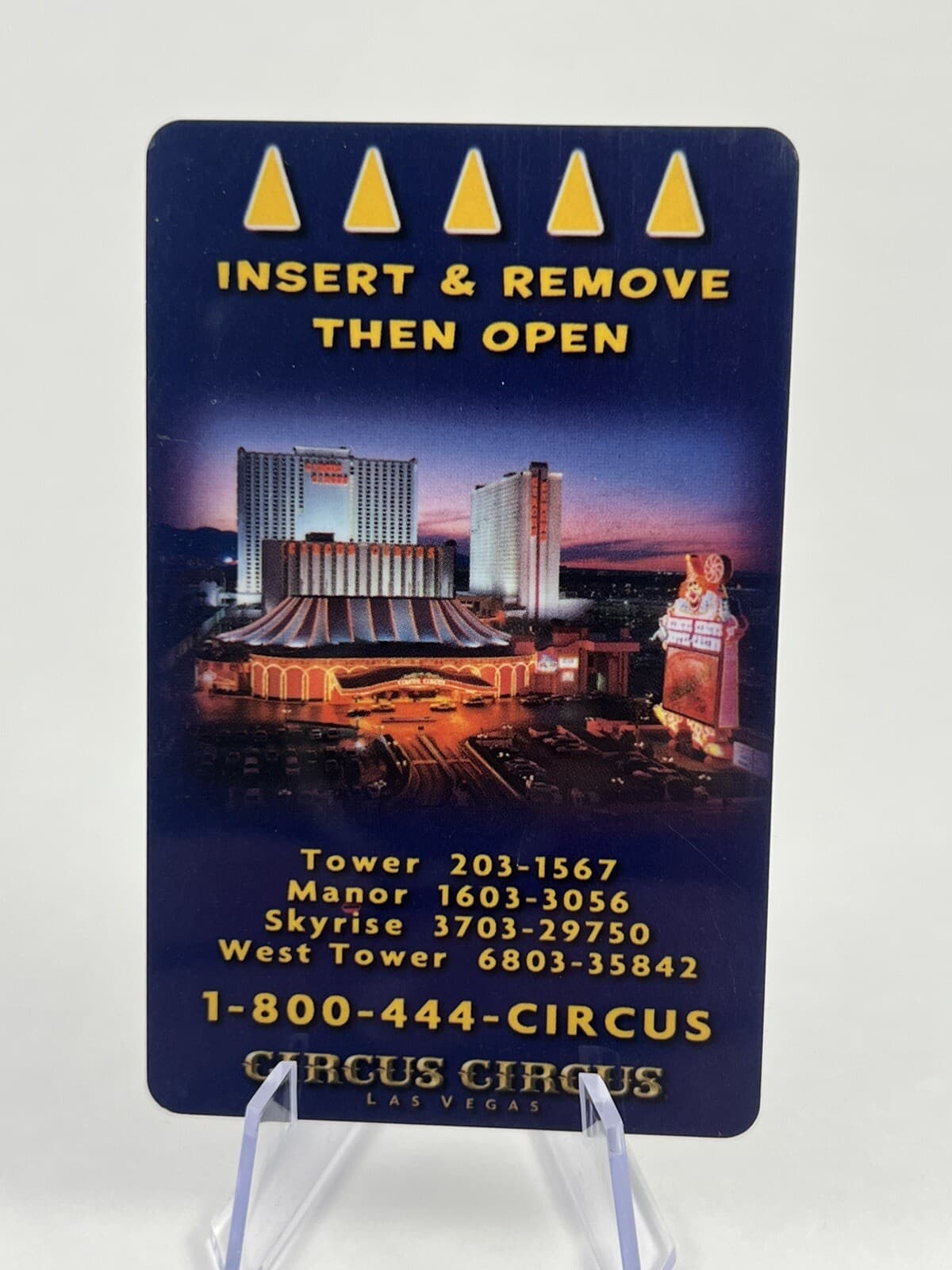 Circus Circus Casino Las Vegas Room Key Card 3