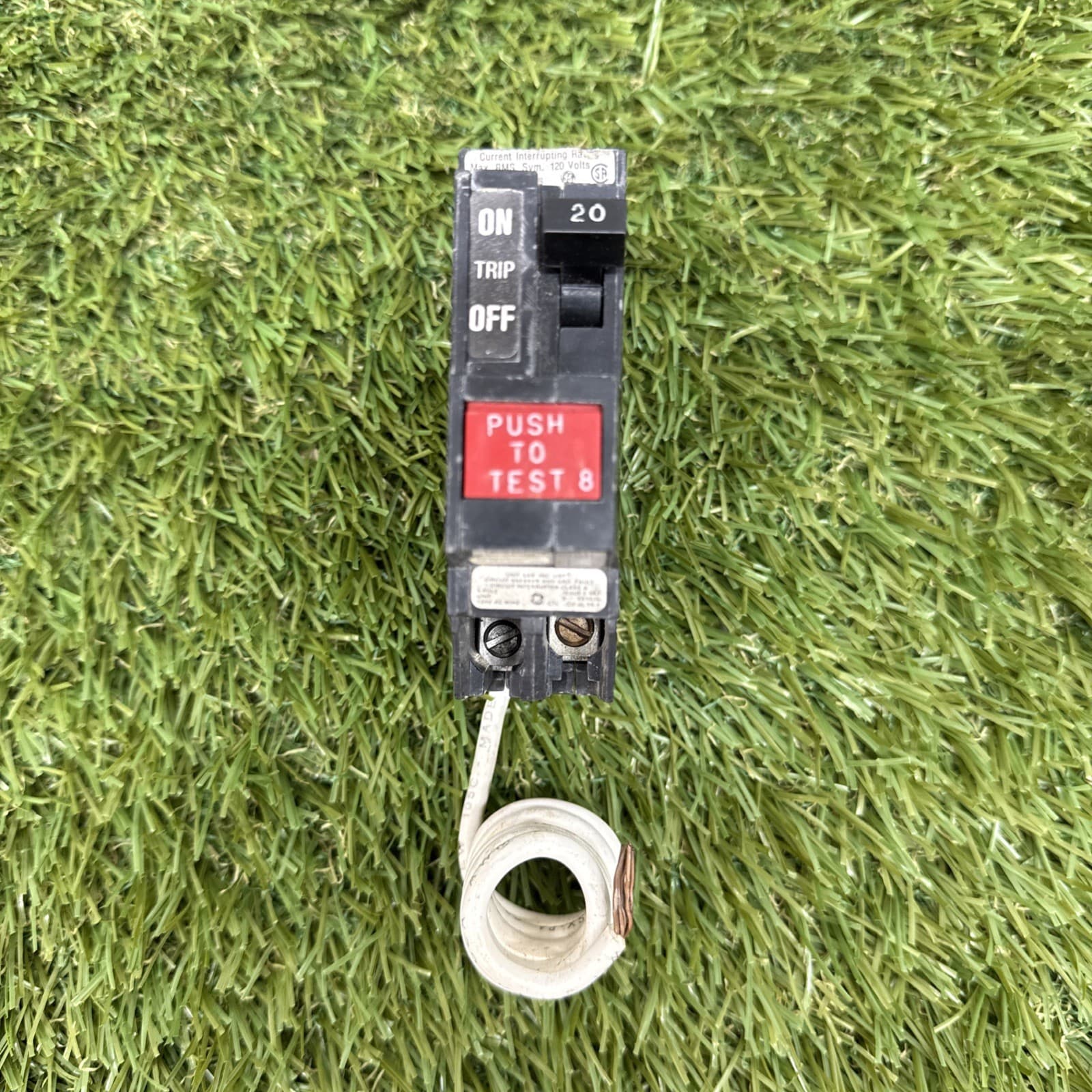 General Electric 20A GFCI Breaker cat. no. THQL-1120GF