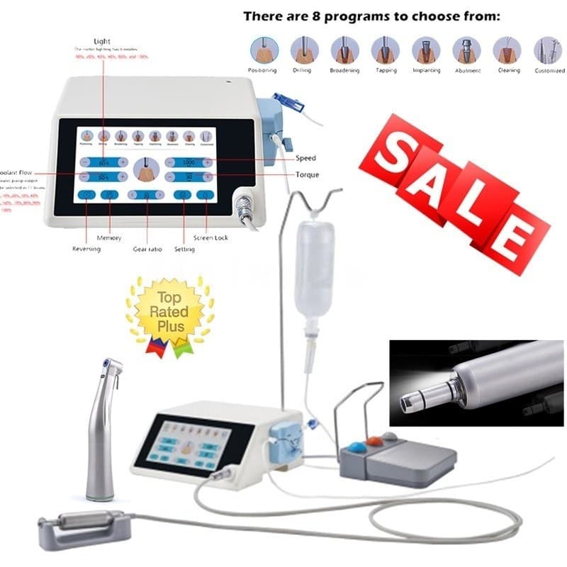 Dental Implant Motor System Surgical Brushless Motor 20:1 Contra Angle YBB 2