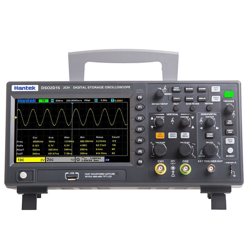 Hantek 2CH Digital Storage Oscilloscope Signal Generator 100Mhz/150Mhz 1GS/s Sam 2