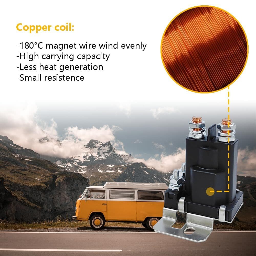 80 Amp Battery Isolator Relay 12V Continuous Duty Solenoid Relay High Current St 3