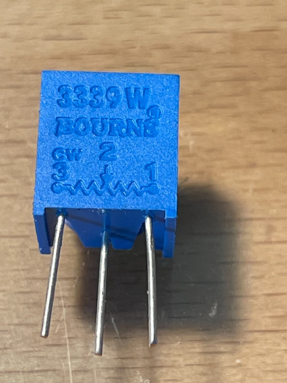 Potentiometer, 100K ohm Vert PC Mount 3 turn Trim Pot. 2