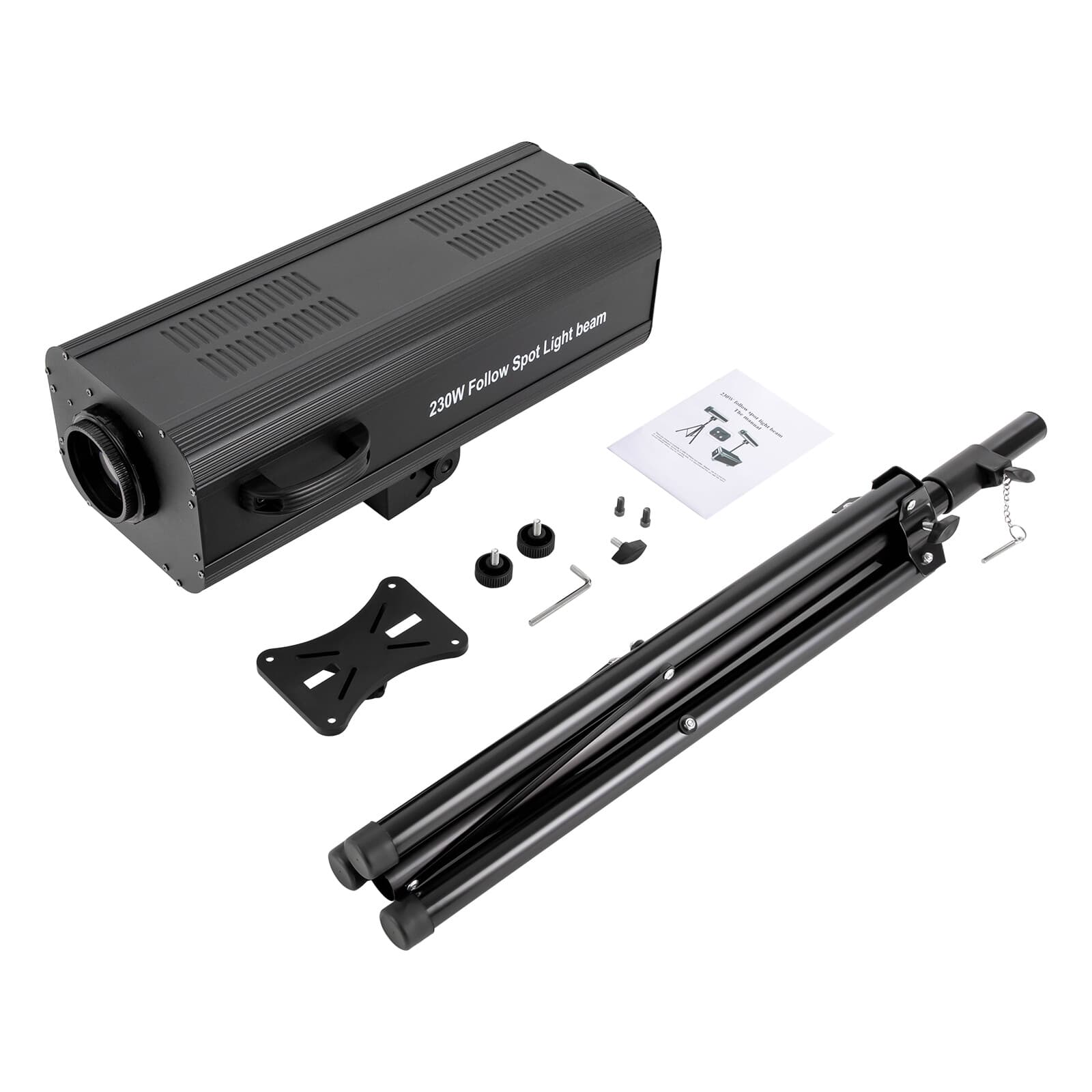 230W Follow Spot Light Manual Control Spotlight Stage Light Adjustable NEW 5