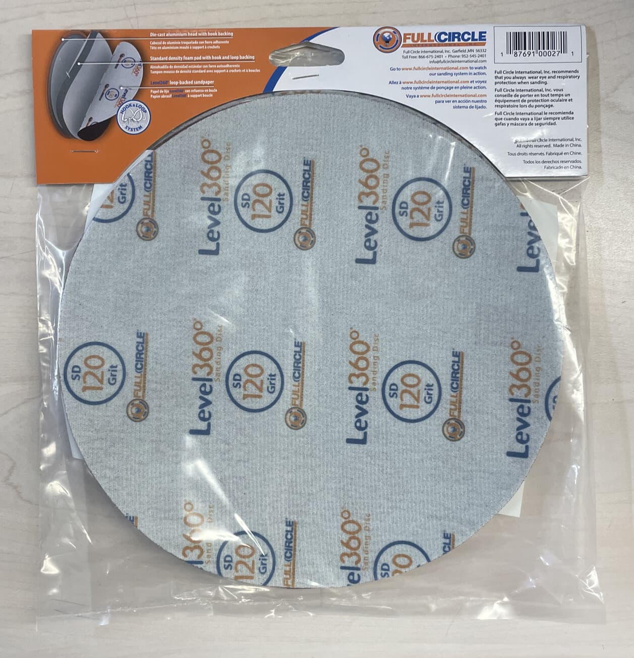 Radius 360 Drywall Sanding Discs, 9" 120-Grit (5 Pack) Fits PC 7800  2