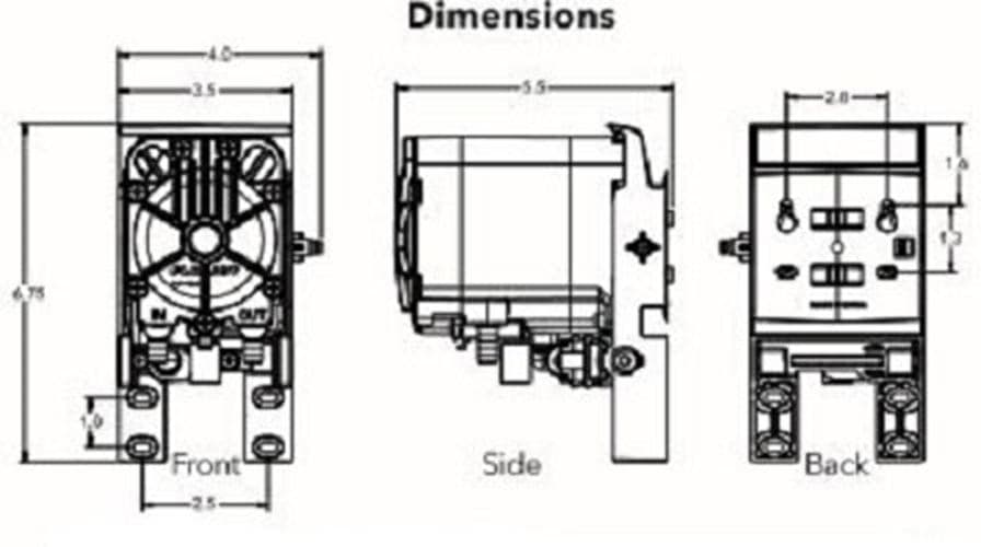 Flojet VersiJet High Capacity Pump 12V, 6 GPM @ 70 PSI | R8601134A 2