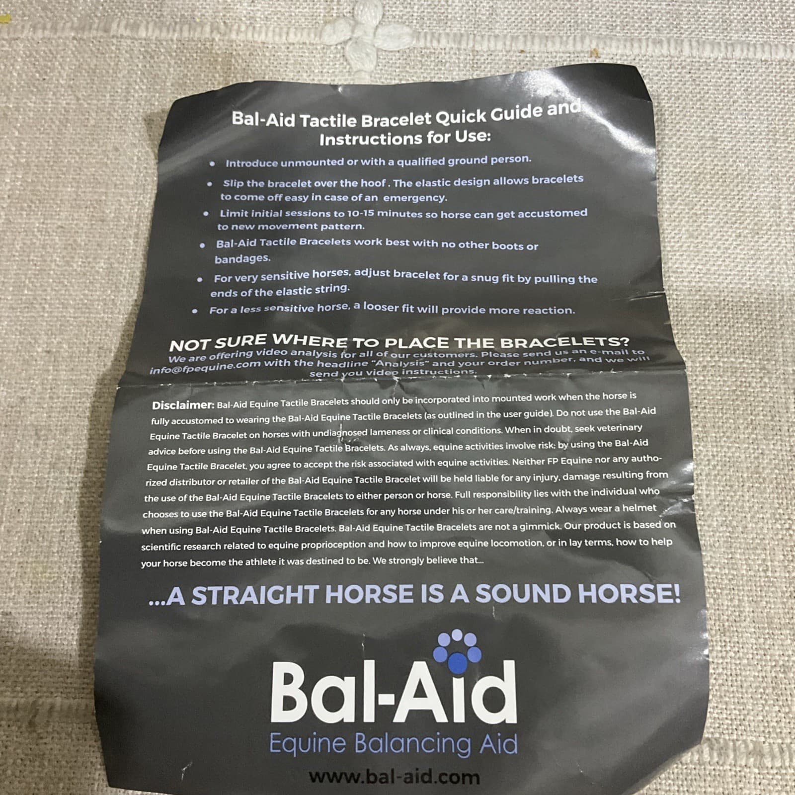 Bal-Aid Equine Balancing Aid 4