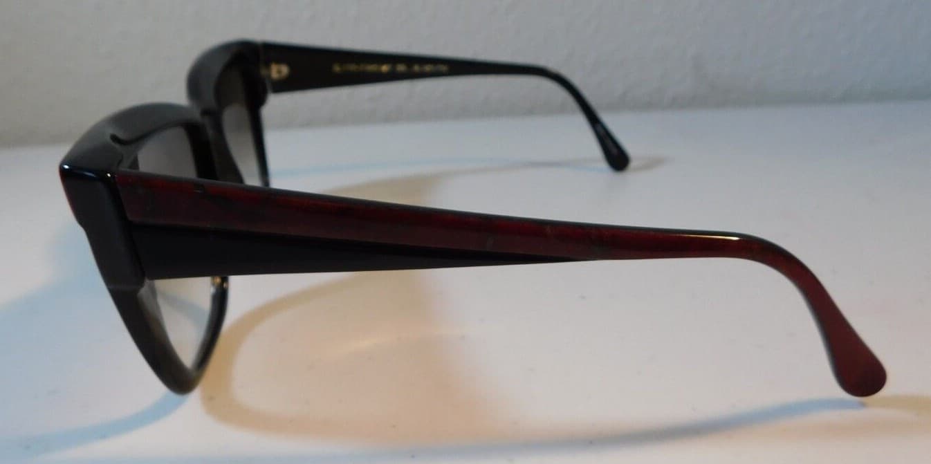 Vintage ELITE OPTICAL Fantasy Black/04 54/17 Sunglasses New Old Stock #F4 4