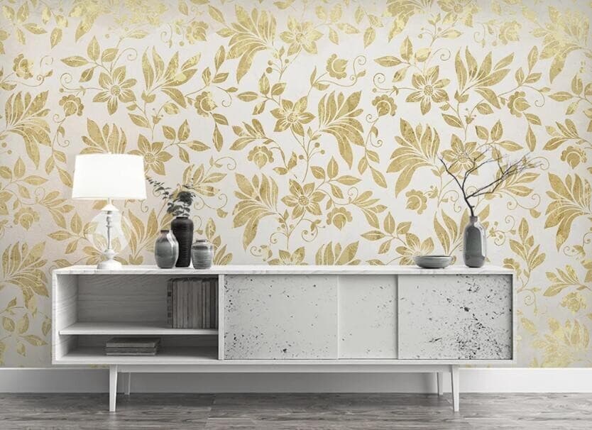 3D Yellow Leaf Petals G12967 Wallpaper Wall Murals Removable Self-adhesive Honey 2