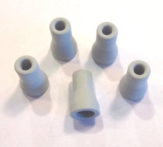 Saliva Ejector Tip Gray 5pk Vacuum Rubber Tips Push on Tip DCI 5757