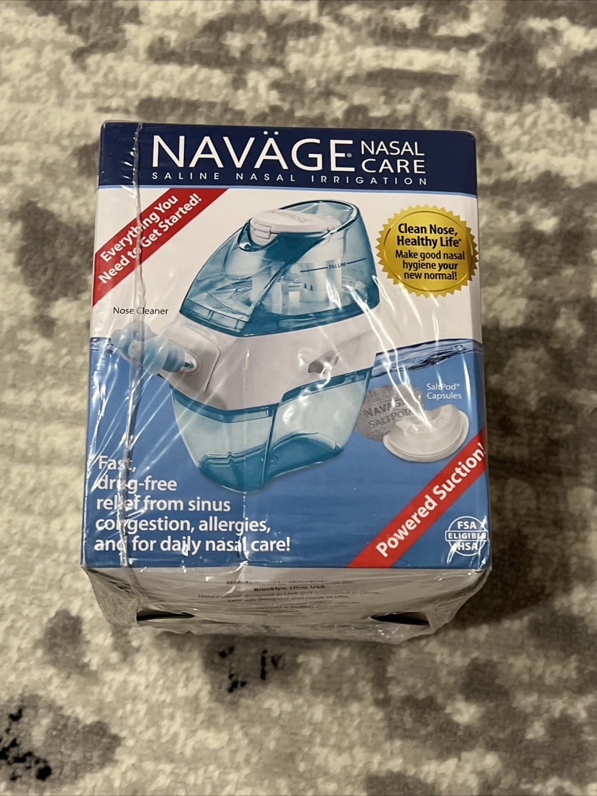 Navage Essentials Bundle-Navage Nasal Irrigation System Caddy & Cleaning Kit Sea 3