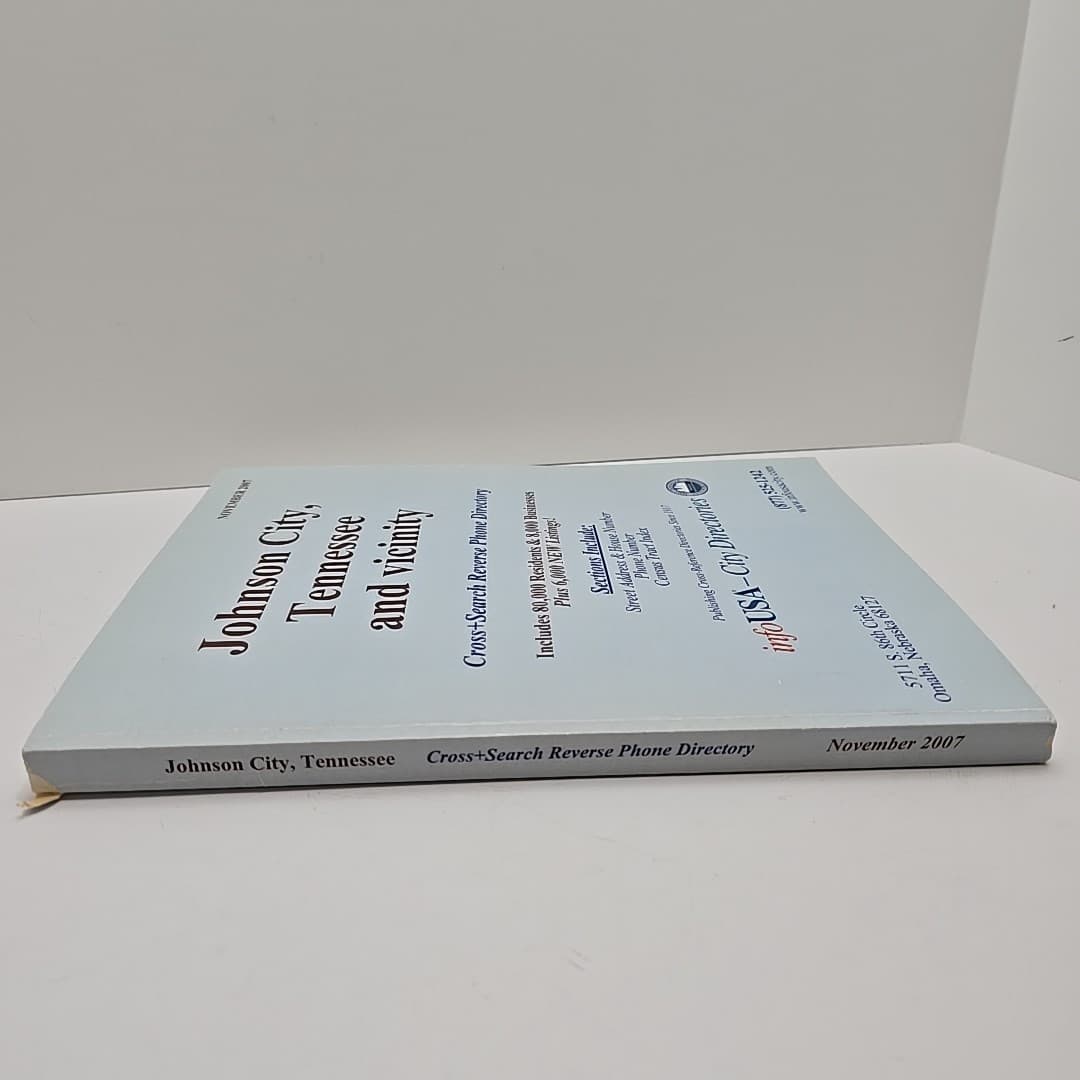 Johnson City Tennessee and Vicinity - City Directory - 2007-2008 Edition 3