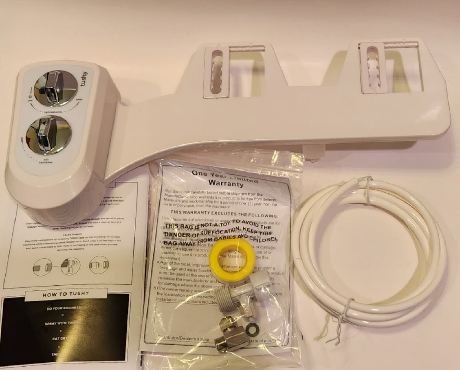 Tushy Warm & Cool Water Bidet Attachment White  3