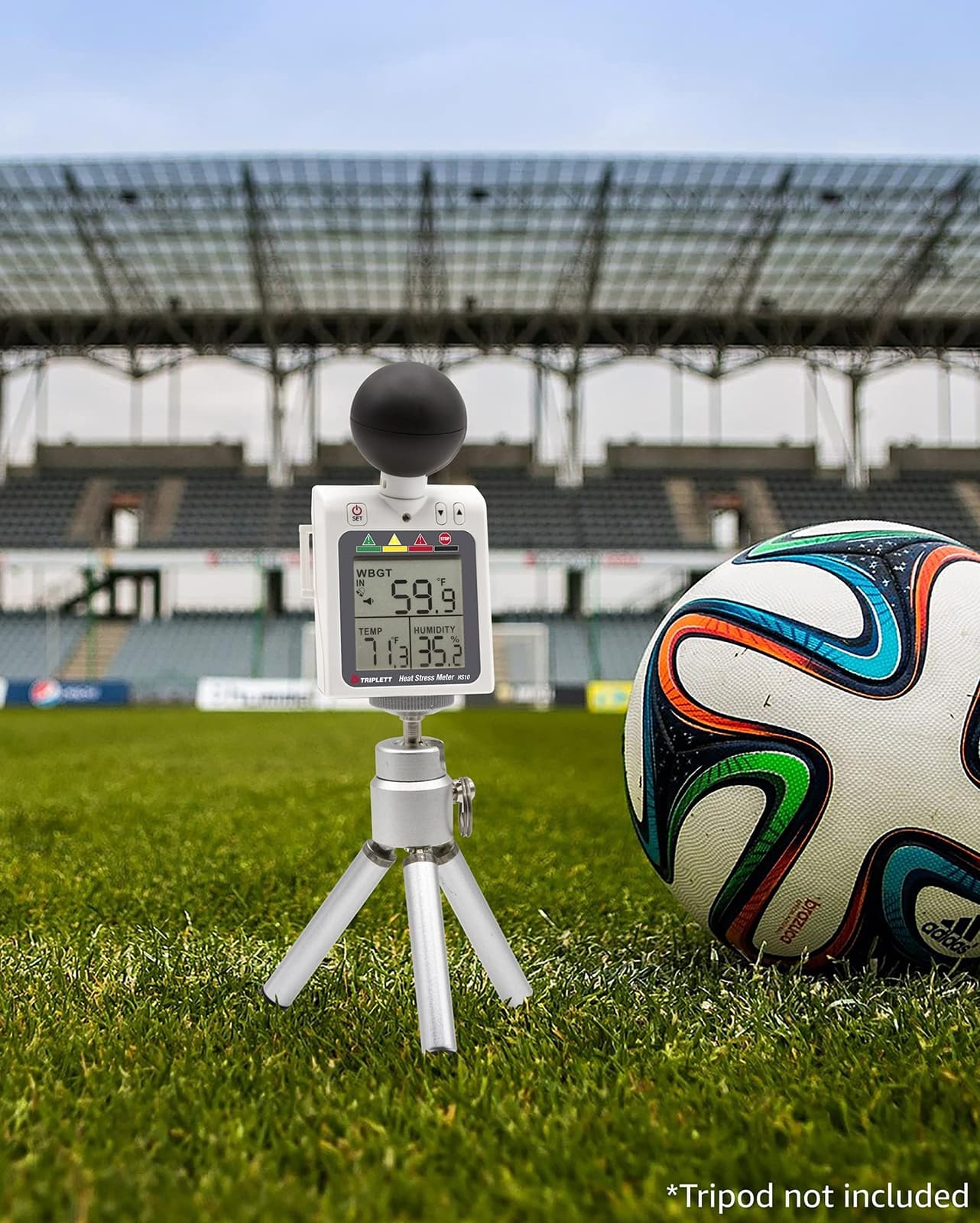 	Triplett HS10 Indoor/Outdoor Heat Stress WBGT Wet Bulb Globe Temperature Meter	 6