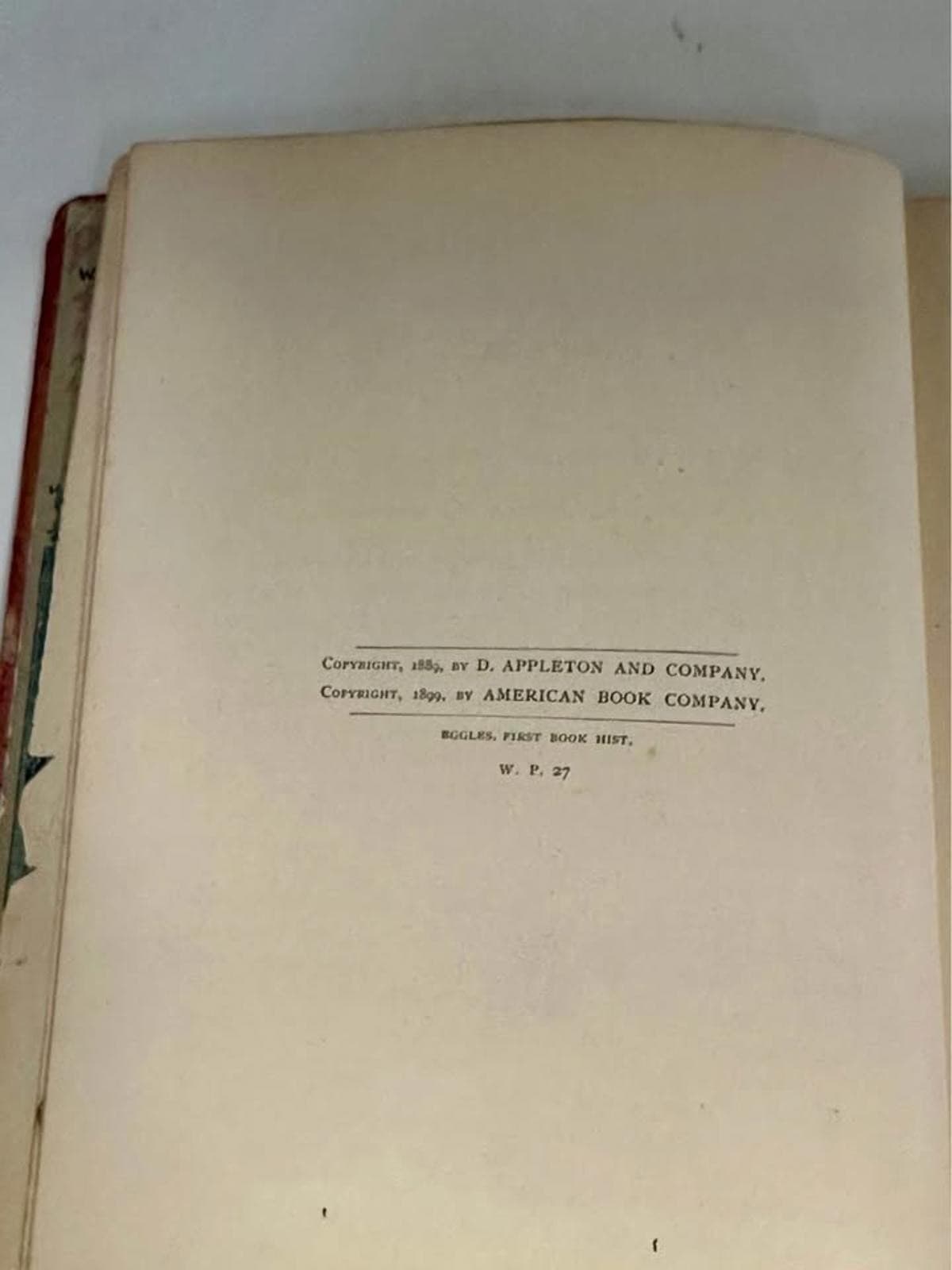 Antique 'A First Book in American History' by Edward Eggleston 5