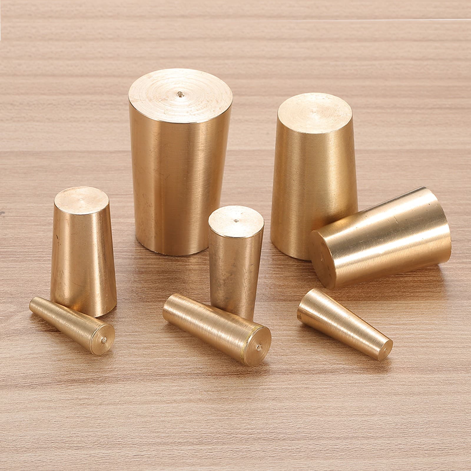 Tapered Shaped Solid Copper Stopper, 1/4" Tube Copper Stoppers Lab Plugs 4
