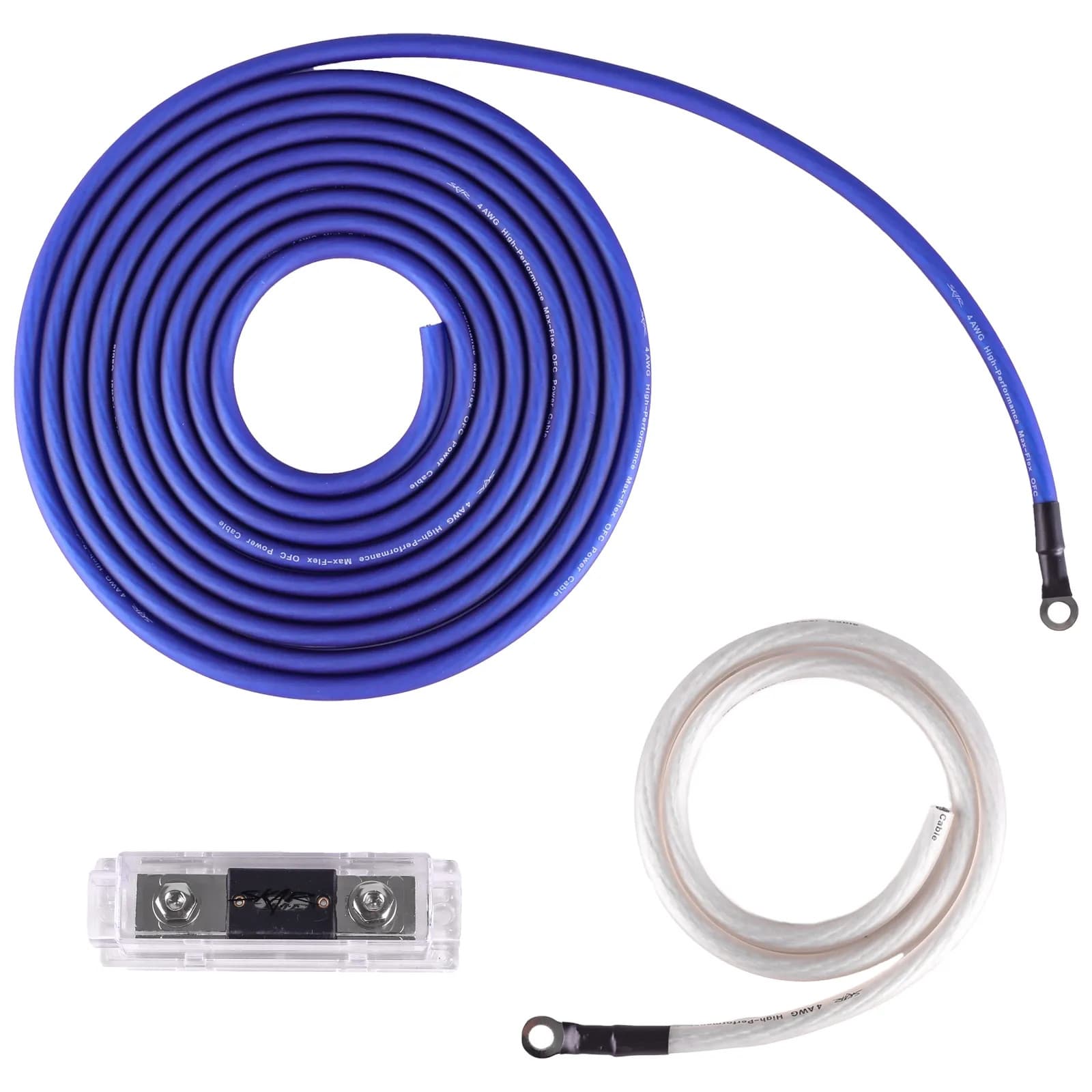 NEW SKAR AUDIO 4 GAUGE 1500 WATT OFC AMPLIFIER WIRING KIT W/ RCA (SKAR4ANL-OFC) 4