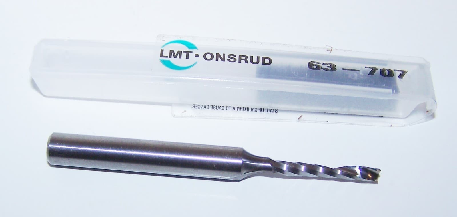1/8" (.1250") CARBIDE SINGLE O FLUTE ROUTER FOR HARD PLASTIC ONSRUD 63-707 3