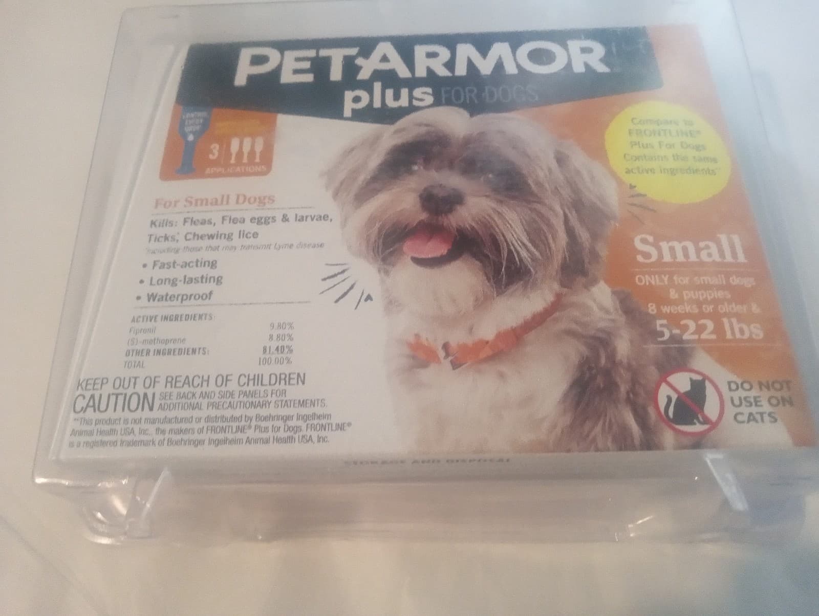 Pet Armor Flea & Tick Treatment for 5-22 lbs Dogs (See The Pictures For Details 