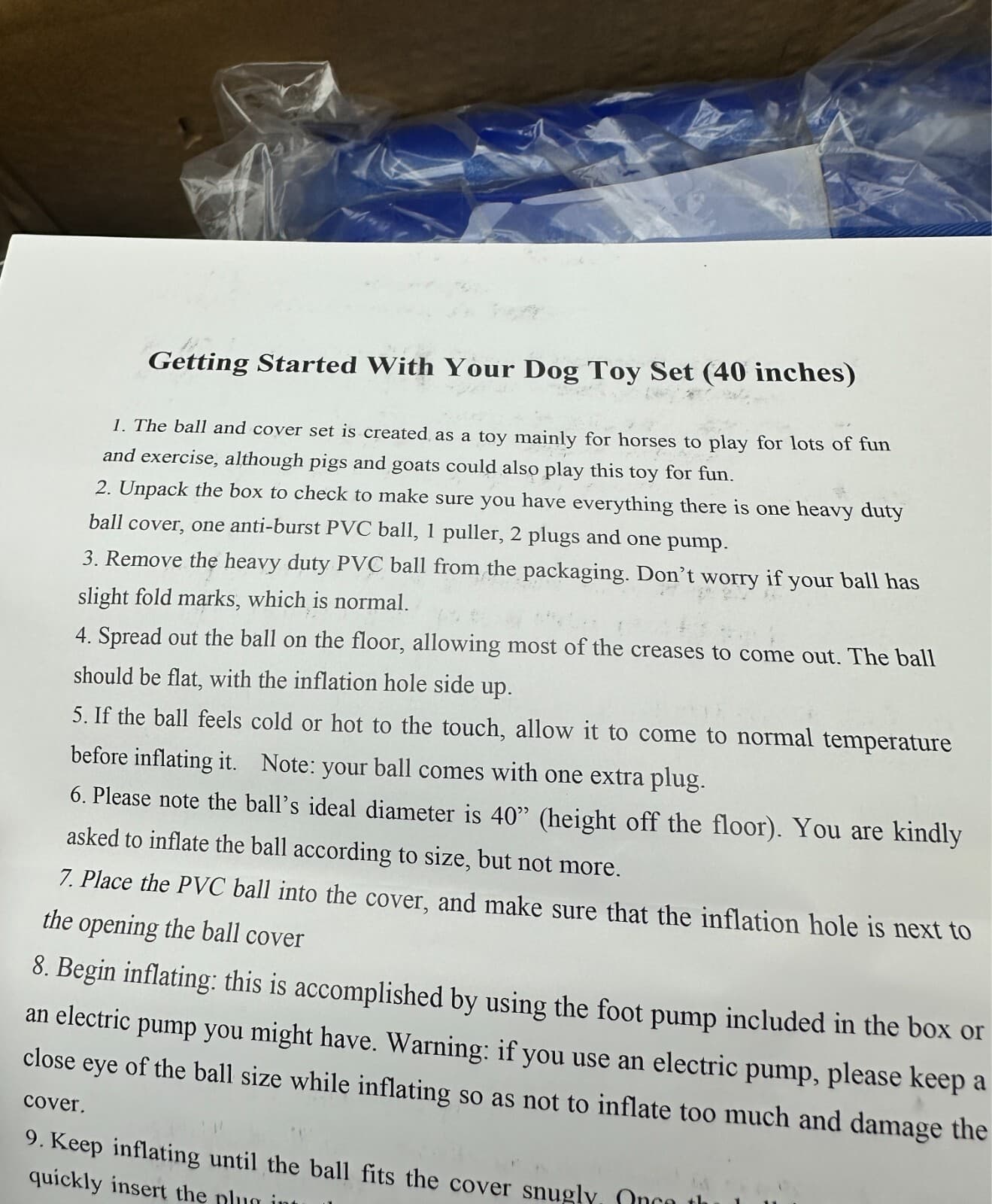 2 Pcs 40 Inch Horse Ball for Play Large Horse Ball Big Herding Ball for Horse 4