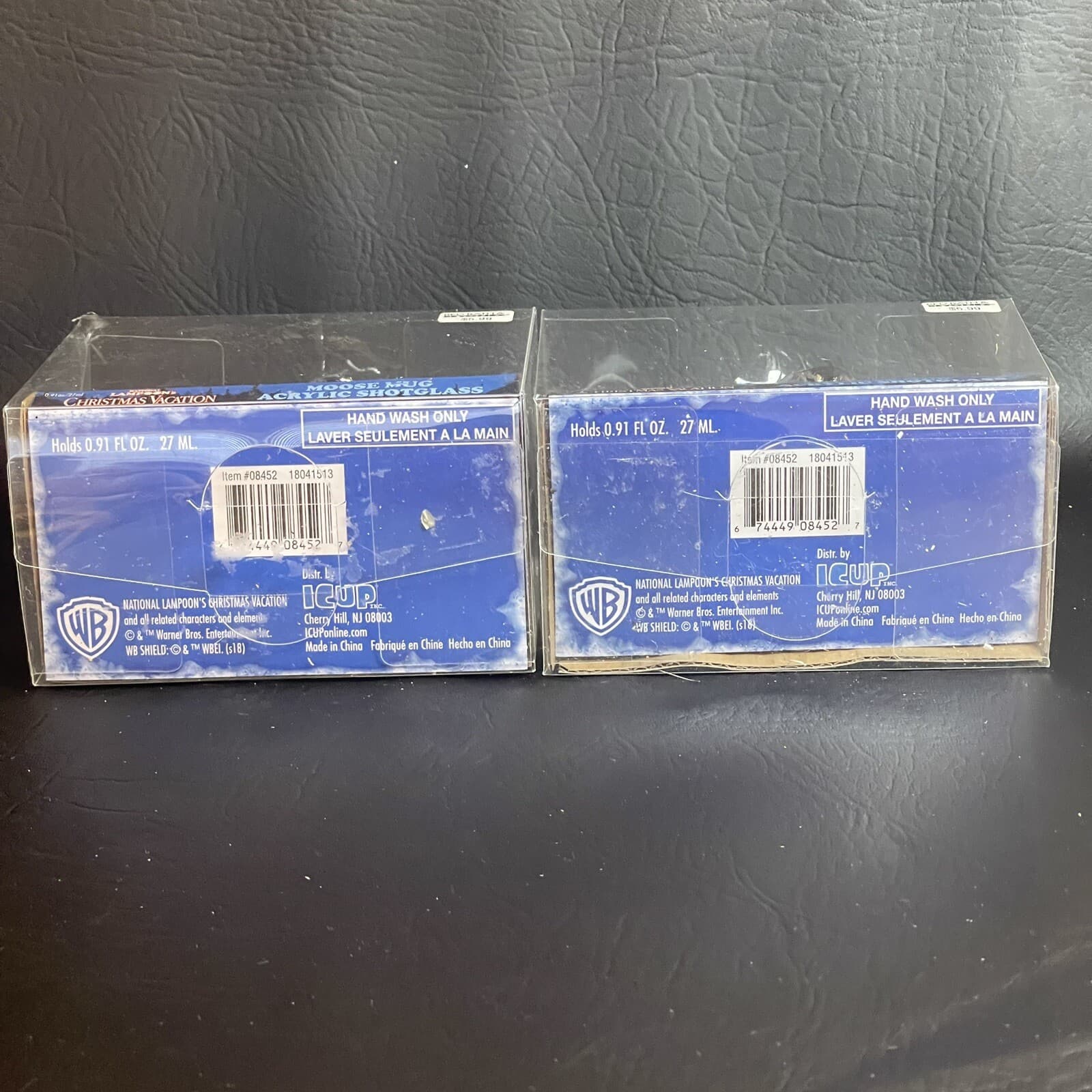 National Lampoon's Christmas Vacation Acrylic Mini Moose Mug Shot Glass Set of 2 5