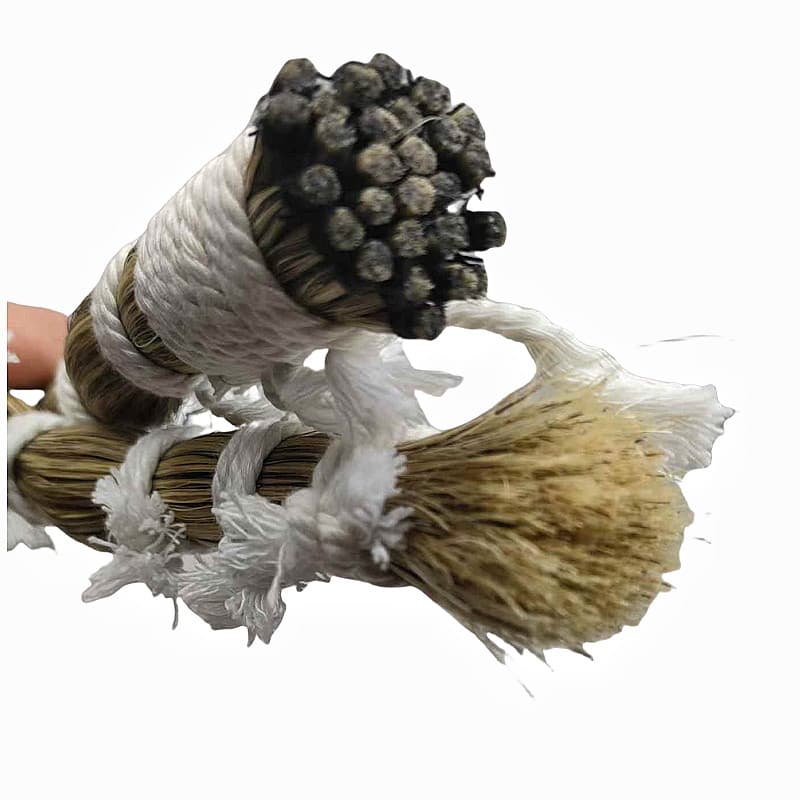 30 hanks Gray horsetail Hair to DIY Rocking Horse Tail Mane Forelock on hide set 3