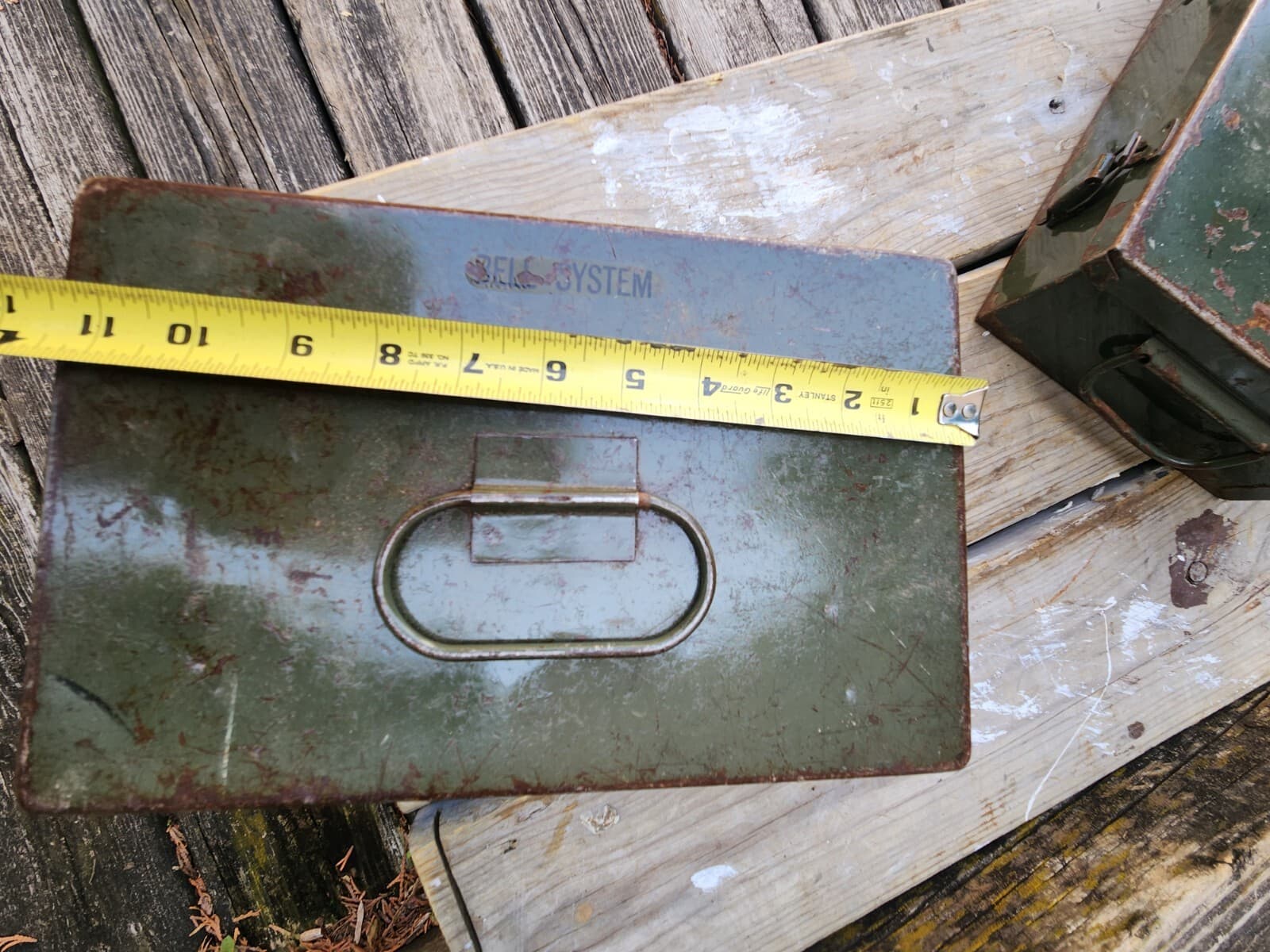 Bell System Lineman Toolbox Parts 14 Section 7x11.5x3 Metal Vintage Lot 3