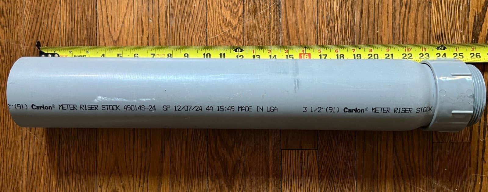 T&B CARLON E954LXX 3 in. Non-Metallic Electrical PVC Slip Meter Riser 24" Length 2