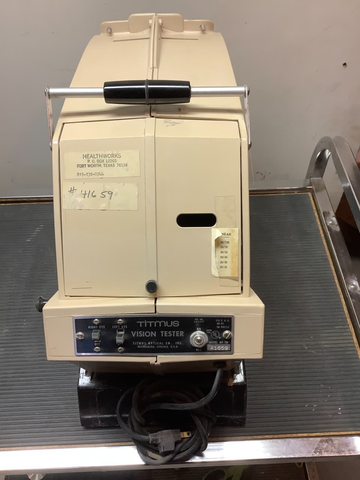 Titmus Optical Company Vision Tester Moder OV-7M 5