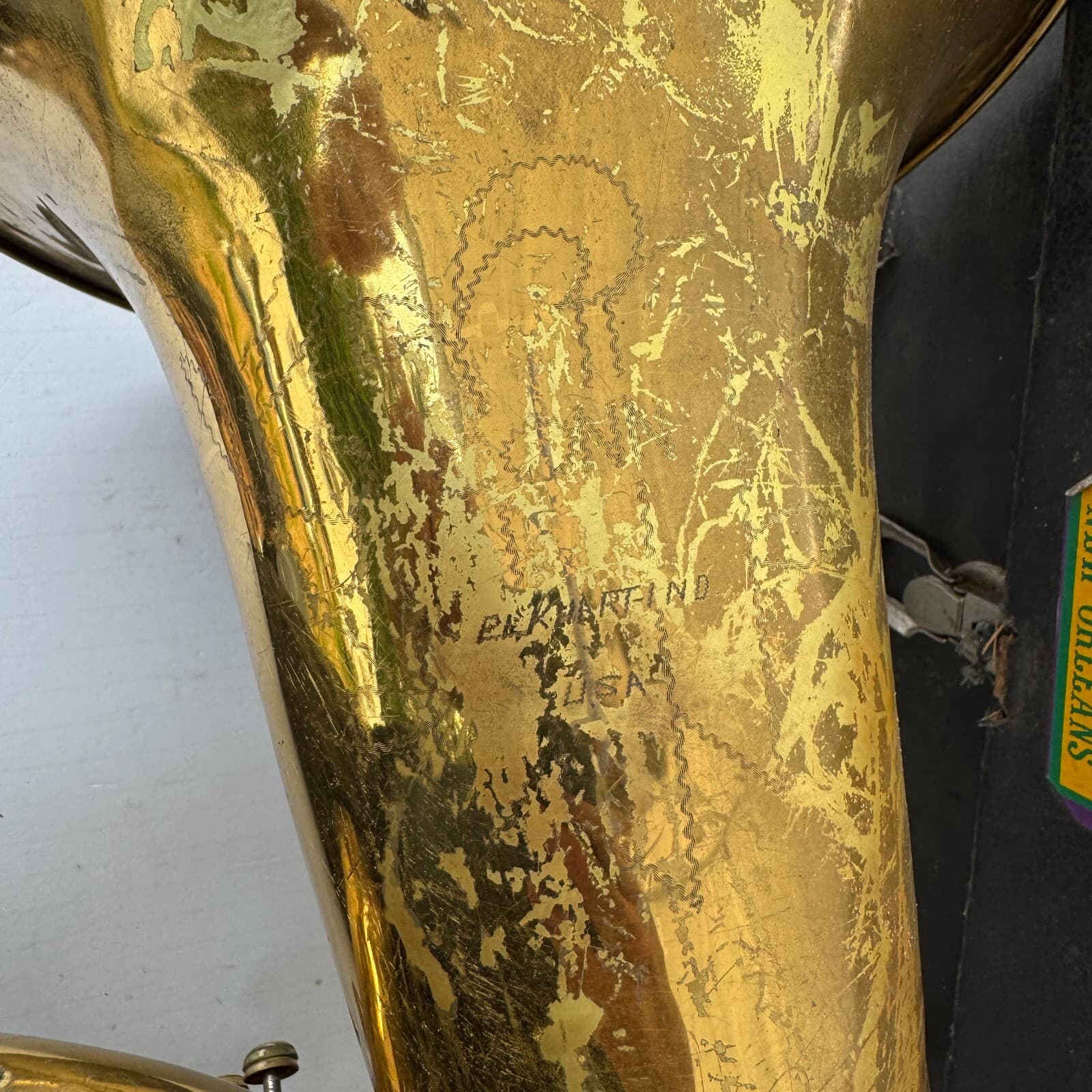 Conn Euphonium 3 Valve Bell Front Baritone Brass As Is 5