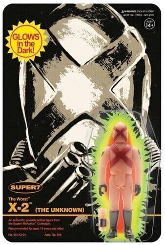 3C - X-2 The Unknown Glow in The Dark Super 7 Reaction Action Figure